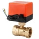 thumbnail image 1 of AC 220V Brass Electric Motorized Ball Valve 2 Way 3-Wire 1.6Mpa Thread DN25, 1 of 3