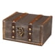 thumbnail image 1 of organizador de joyas de madera único con cerradura, caja de almacenamiento Retro, cajas decorativas para juguete para regalo, dinero,, 1 of 9