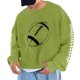thumbnail image 1 of Sudadera sin capucha para hombre, cuello redondo, sudadera deportiva con estampado de fútbol, jersey de manga larga, blusa de poliéster para hombre, 1 of 4