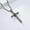 Silver Color, variant on Skull Gothic Cross Necklace for Men Women 14K Yellow Gold Punk Cross Pendant Necklace Jewelry Gift
