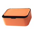 thumbnail image 3 of Orange Plastic Wet Tissue Box with Lid for Storage Compact Size Lightweight and Dustproof, 3 of 3