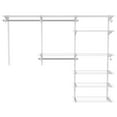 thumbnail image 7 of Gymax Custom Closet Organizer Kit 4 to 6 FT Wall-mounted Closet System w/ Hang Rod, 7 of 7