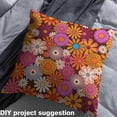 thumbnail image 3 of Erosebridal Groovy Floral Fabric by the Yard,Retro Flower Upholstery Fabric Chic Daisy Decorative Fabric,Groovy Party Decor Outdoor Fabric,70S Party Waterproof Fabric for Quilting,5 Yards, 3 of 5