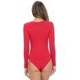 thumbnail image 2 of Long Sleeve Body Suit-Breathable Cotton Stretch, 2 of 3