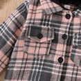 thumbnail image 3 of URMAGIC 1-6T Baby Girls Boys Long Sleeve Cotton Flannel Plaid Hoodie Button Down Shirt Tops, 3 of 5