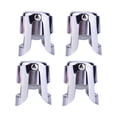 thumbnail image 1 of fsxdhpcsgfc Champagne Stoppers 4 Pcs Stainless Steel Bottle Stoppers For Sparkling Champagne Red Reusable Stainless Steel Stopper Automatic Can Opener Pocket for Slow Cooker Can Openers Manual Kitchen, 1 of 8