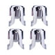thumbnail image 1 of Tapones Para Champán 4 Tapones Para Botellas De Acero Inoxidable Para Champán Espumoso Tapón Reutilizable De Acero Inoxidable Rojo, 1 of 8