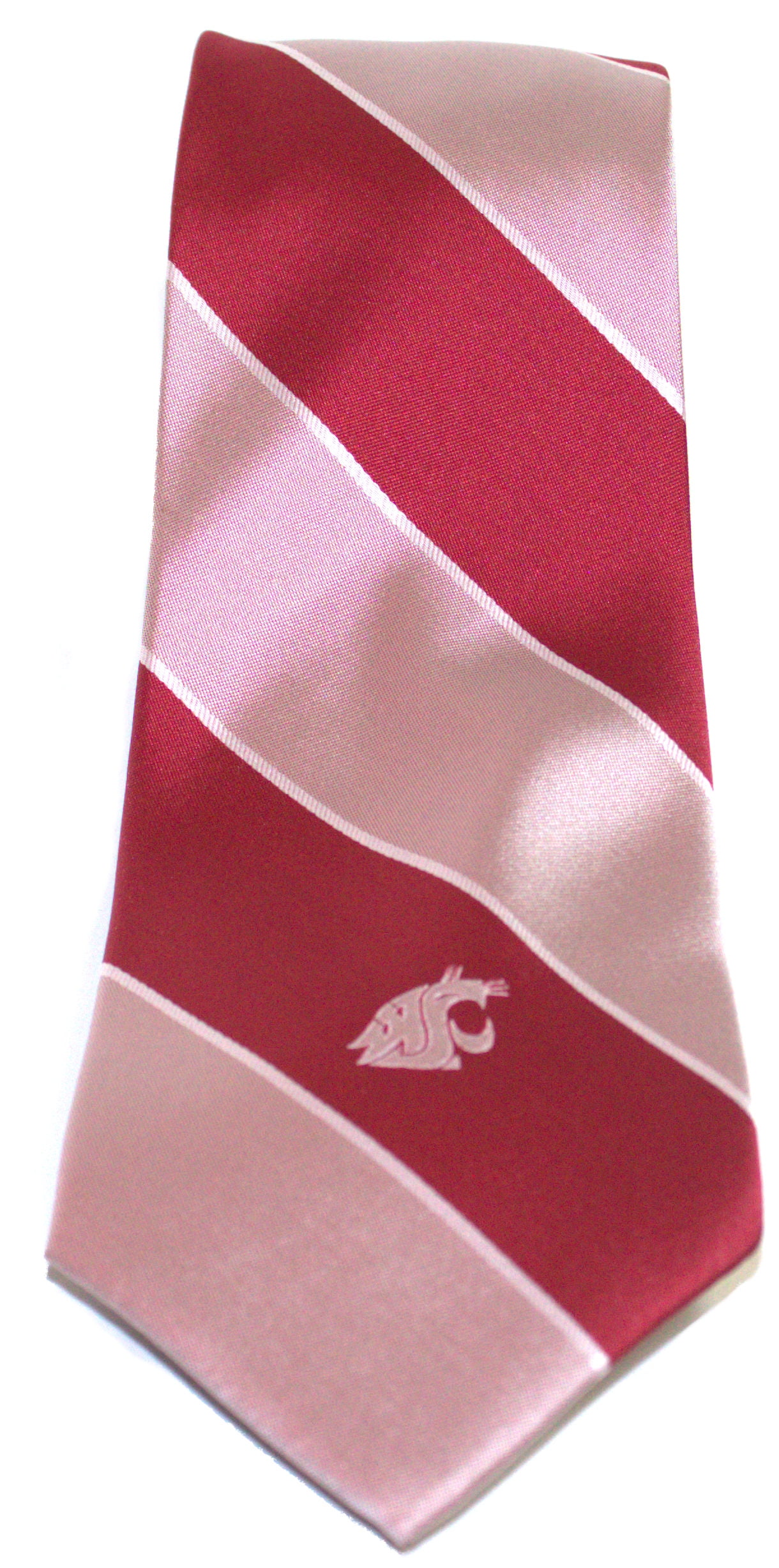 Gray Donegal Bay NCAA Washington State Cougars Charcoal Stripe Tie One Size 