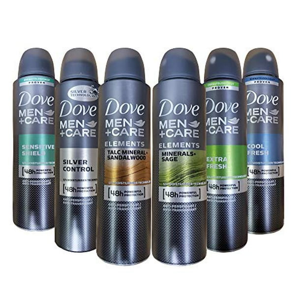 Dove Men+Care Dry Spray Deodorant ML Pack 6 Mixed Scents Walmart.com