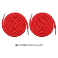 thumbnail image 1 of Uxcell 2pcs Cordones de Sudadera 51" Cordón de Reemplazo Herramienta de Costura con Enhebrador Fácil para Sudaderas, Pantalones de Chándal, Chaquetas, Pantalones, Gorras, Abrigos, Bolsas, Rojo, 1 of 7