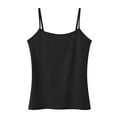 thumbnail image 4 of Ahdbta Women Spaghetti Strap Ribbed Tank Tops Scoop Neck Slim Fitted Cotton Camisole Summer Basic Sleeveless Shirts, 4 of 8