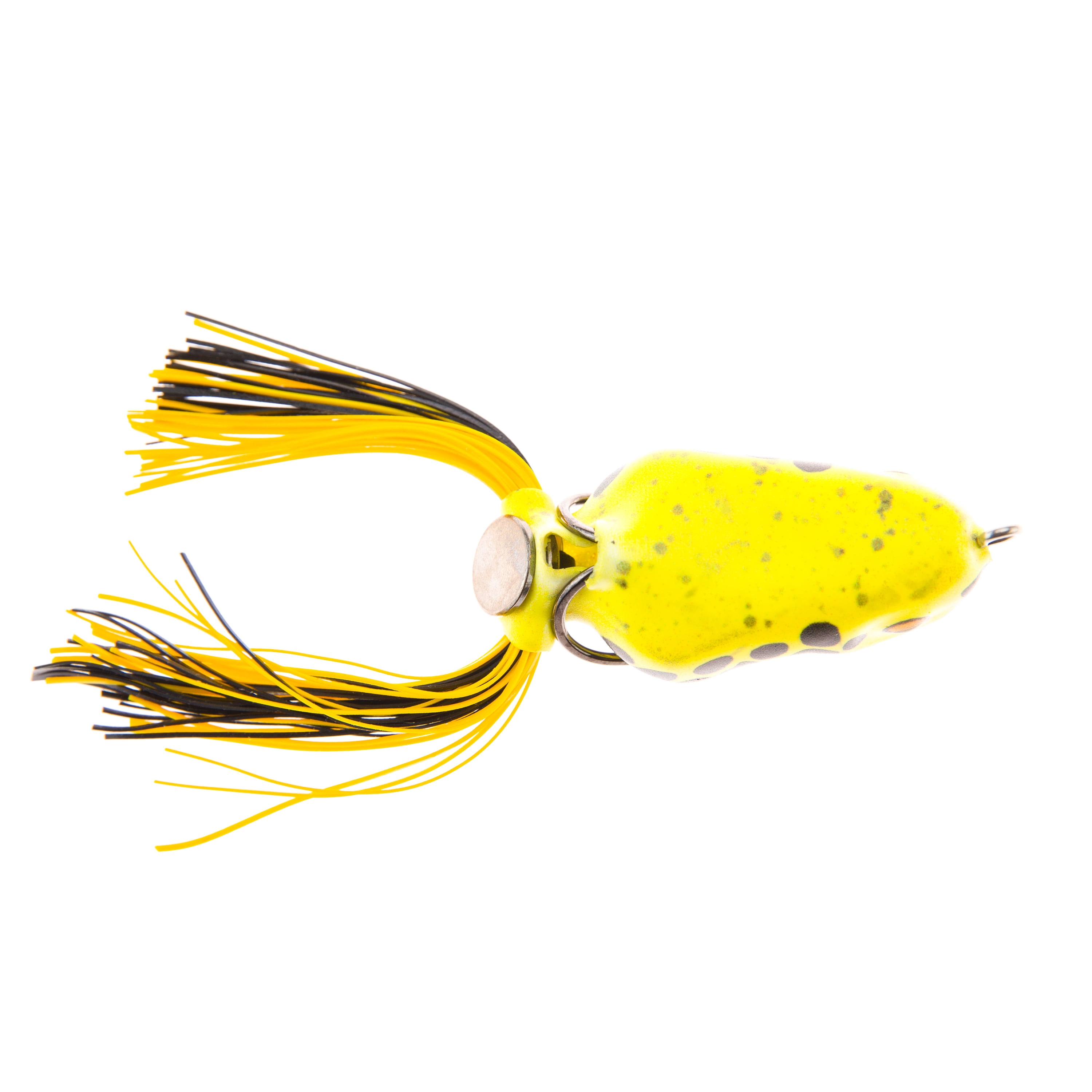Scum Frog 1/2 oz Painted Trophy Series, Yellow Poison, Top Water Hollow Body Frog Lure