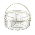 thumbnail image 1 of Large Ice Chilled Serving Tray with Lid Handle & Dip Holder, Fruit Chilled Tray for Parties, 1 of 6