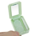thumbnail image 4 of Unique Bargains 1 Set Contact Lens Case Contact Lens Container Contact Lens Carrier Avocado Pattern 1.57"x2.36"x0.98" Light Green, 4 of 5