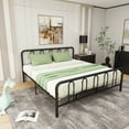 thumbnail image 4 of Gymax King Size Metal Bed Frame Headboard Footboard Platform Mattress Foundation, 4 of 10