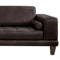 thumbnail image 3 of Wynne Sofa in Genuine Espresso Leather with Brown Wood Legs, 3 of 5