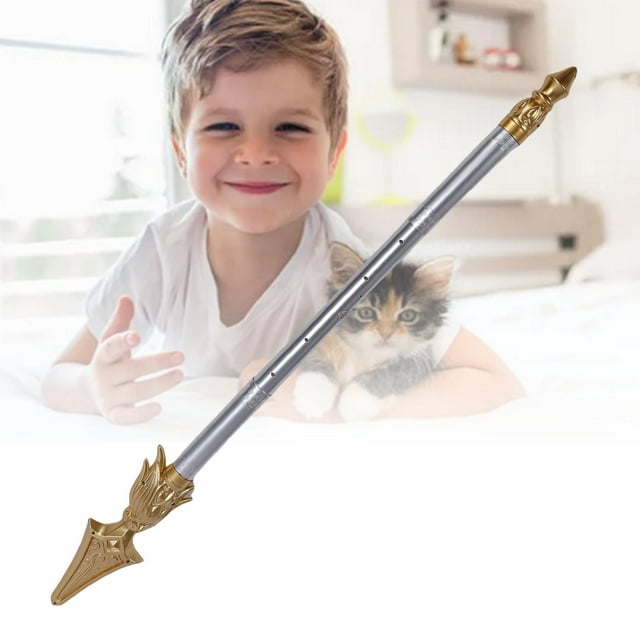 Fire Tip Spear Voice Activated Automatic Telescopic Sound and Light Spear Staff