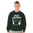 thumbnail image 5 of Split Happens Bowling League Nerd Sweatshirt for Men or Women Brisco Brands X, 5 of 6