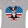 thumbnail image 4 of Inktastic Boston Terrier Dog US Flag July 4th Boys or Girls Baby Bodysuit, 4 of 5