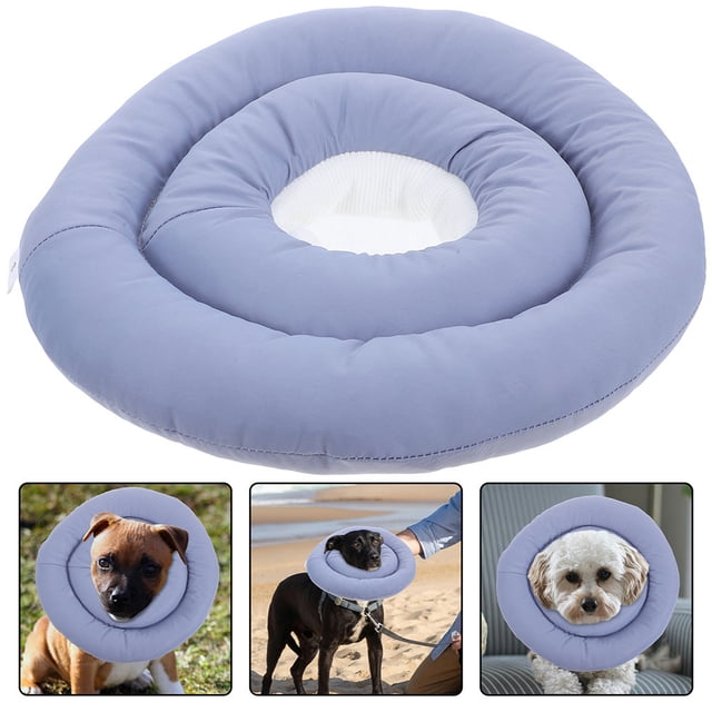 unbranded Collar Protector Impermeable Y Transpirable Color Azul Oscuro Para Recuperación De Mascotas