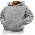 thumbnail image 1 of PENGXIANG Hommes Pull à Capuche en Molleton en Peluche Pull Léger en Viscose Pull Sweatshirt, 1 of 9
