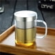 thumbnail image 4 of Ounissouiy Taza de té, taza de cristal, suministros para el hogar, 3 capas, mano de obra fina, accesorios prácticos para el hogar de acero Artesanía, 4 of 6