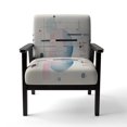 thumbnail image 4 of Designart "Pink Suprematism Ethereal composition" Chaise d'Appoint Abstraite Rose - Fauteuil Moderne pour Chambre, 4 of 7