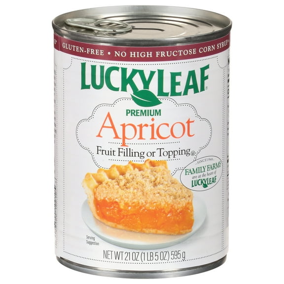 2X - Lucky Leaf Apricot Pie Fruit Filling & Topping - 21 oz