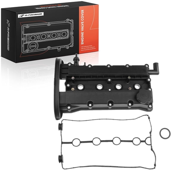 A-Premium Engine Valve Cover with Gasket Oil Cap Compatible with Chevy Chevrolet Aveo 2004-2005 L4 1.6L