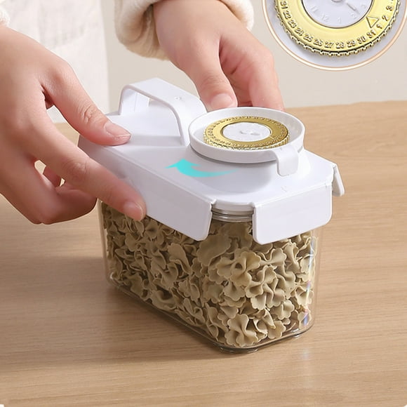 BAOPAI Contenant Intelligent Hermétique pour Aliments avec Tasse à Mesurer et Bec Verseur pour l'Organisation du Garde-Manger de Cuisine, du Riz, des Céréales, des Pâtes, de la Farine et des Produits Secs