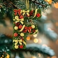 thumbnail image 4 of Adornos navideños personalizados para el árbol | Colgantes con monograma de 26 letras y diseño de gorro de Papá Noel, 4 of 5