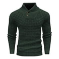 thumbnail image 1 of Chandail à Col Montant, Chandail à Col Montant à Manches Longues en Tricot Uni pour Hommes, 1 of 1
