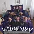 thumbnail image 4 of Wednesday Addams Duvet Cover - Microfiber Bedding Set With Zipper, Wednesday Addams Duvet Cover With Pillowcase Single, 4 of 5