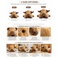 thumbnail image 3 of Cute Highland Cow Plush Toy Soft Fluffy Farm Animal Stuffed Doll Cozy Gift Decor, 3 of 7
