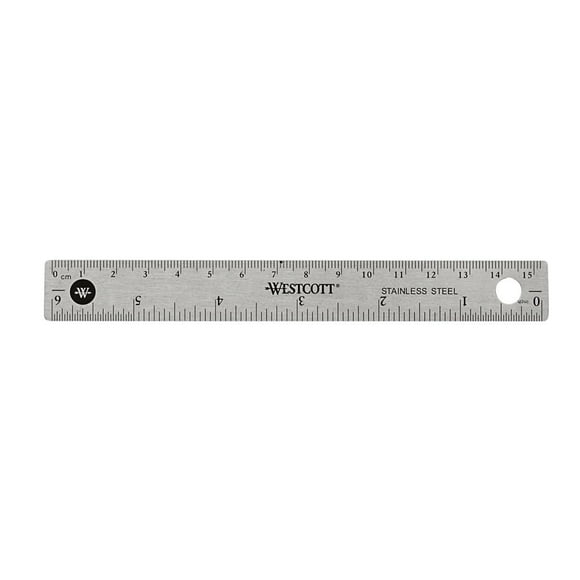 Westcott Stainless Steel Ruler