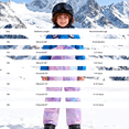 thumbnail image 5 of CPNG Kid's Boys Girls Snow Bib Pants Winter Windproof Ski Pants Outdoor Thickened Insulated Warm Snow Ski Bib Overalls(Light Violet,13-14 Years), 5 of 7