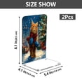 thumbnail image 2 of Wobogo Cute Ginger Cat Acrylic Bookends Clear L-Shaped Book Holder with Non-Slip Pads for Books Files Magazines CD DVD 5.4×4.1×8.1in, 2 of 6