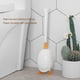 thumbnail image 4 of Cateissary Soporte para escobilla de baño Forma de pato Lindo Soporte de fregador montado en la pared Cepillos flexibles flexibles Limpieza de Suministros de limpieza para el hogar blanco, 4 of 6