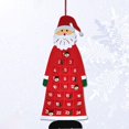 thumbnail image 2 of veasfak Advent Calendar Mantelpiece Tree -Pocket Wall Hanging for Rooms Classroom Red, 2 of 7