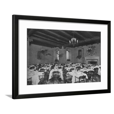 South-east dining room, the Fraternity Clubs Building, New York City, 1924 Framed Print Wall Art