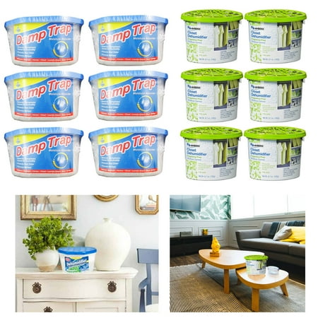 12 Lot Moisture Absorber Room Dehumidifier 6 3oz Odor Eliminator