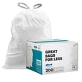 thumbnail image 1 of Bolsas de basura Plasticplace simplehuman (x) Compatible con código K (200 unidades), 1 of 6
