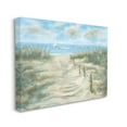 thumbnail image 3 of Ocean Shore Beach Boardwalk Coastal Painting Gallery Wrapped Canvas Print Wall Art, 3 of 7