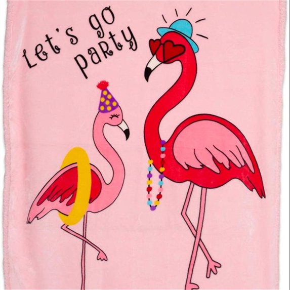 Kids Super Soft Throw Blanket, 40 x 50 inches (Flamingos)