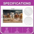 thumbnail image 2 of Erosebridal Race Horse Placemats Set of 4, 3D Animal Table Mats for Dining Table Set of 4, Rustic Farmhouse Decor, 2 of 4