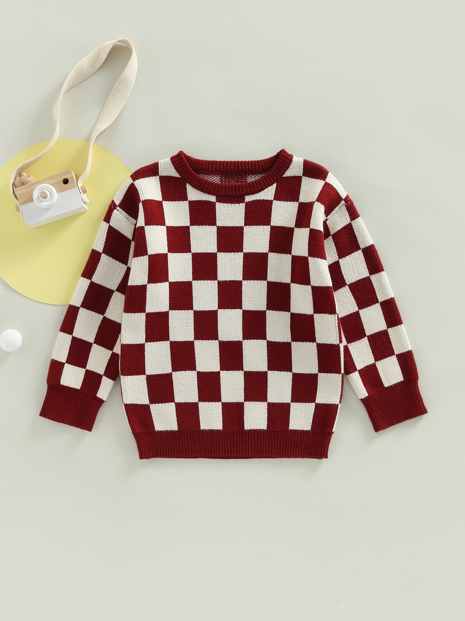 Sayoo Toddler Baby Girls Knit Summer Outfits Checkerboard Plaids Sweater Vest +Drawstring Bloomer Shorts 2pcs Clothes Set