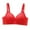 Red, variant on Bigersell Ladies Bras, Women Lace V-Neck Full-Coverage Wireless Bras Back Hook and Eye Closure Push up Bras Padded Bralette Beige M