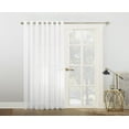 thumbnail image 6 of No. 918 Emily Extra-Wide Sheer Voile Sliding Door Patio Curtain Panel, 100"x84", White, 6 of 6