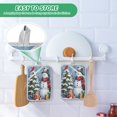 thumbnail image 6 of 2 Pack Pot Holders for Kitchen Heat Resistant Hot Pads Sets for Cooking Baking Christmas Scene with Snowman, 6 of 7