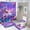AA-2, variant on Unicorn Flamingo Rainbow Fantasy Shower Curtain Set Modern Bathroom Decor Mats 4pcs Fabric Bathroom Curtain Slip Floor Rug Toilet Lid